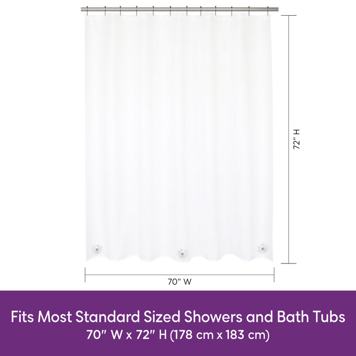 Wayfair Basics® PEVA Solid Color Single Shower Liner & Reviews Wayfair
